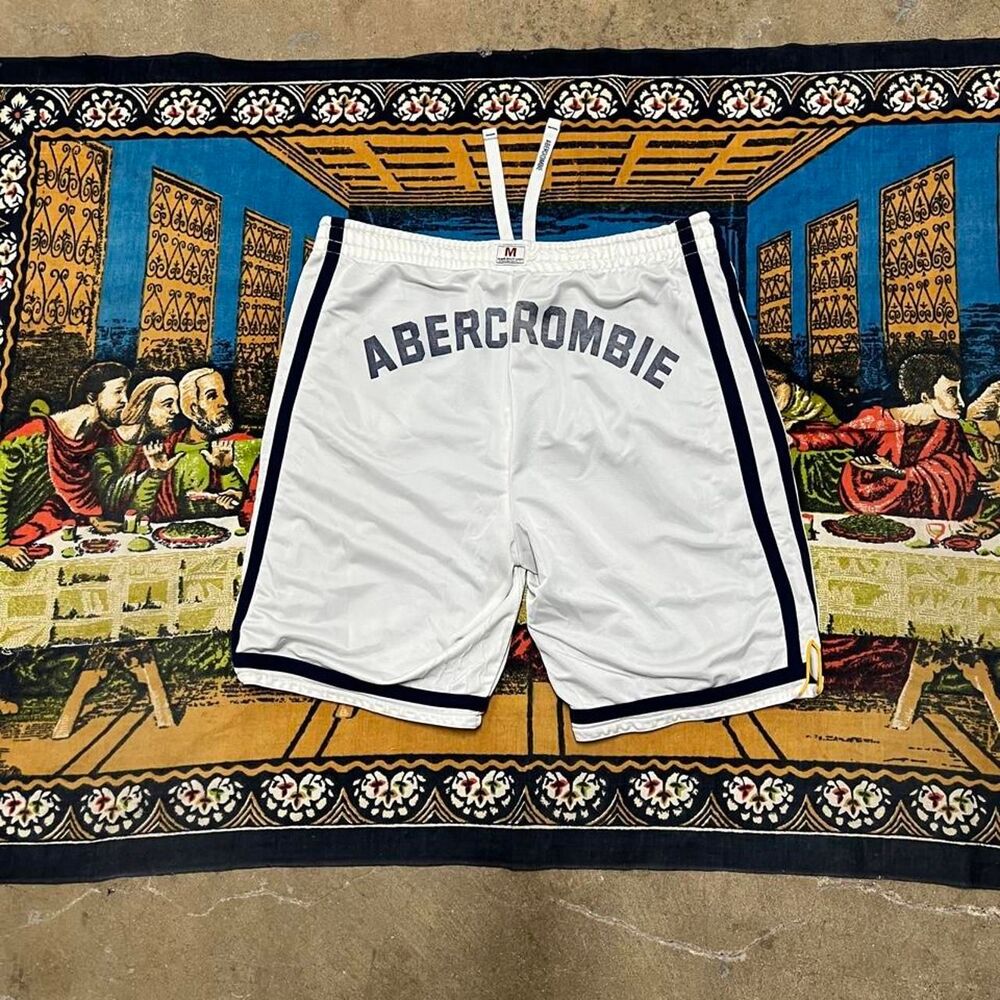 Abercrombie & fitch mesh reversible shorts Size medium 9" inseam y2k skater surf